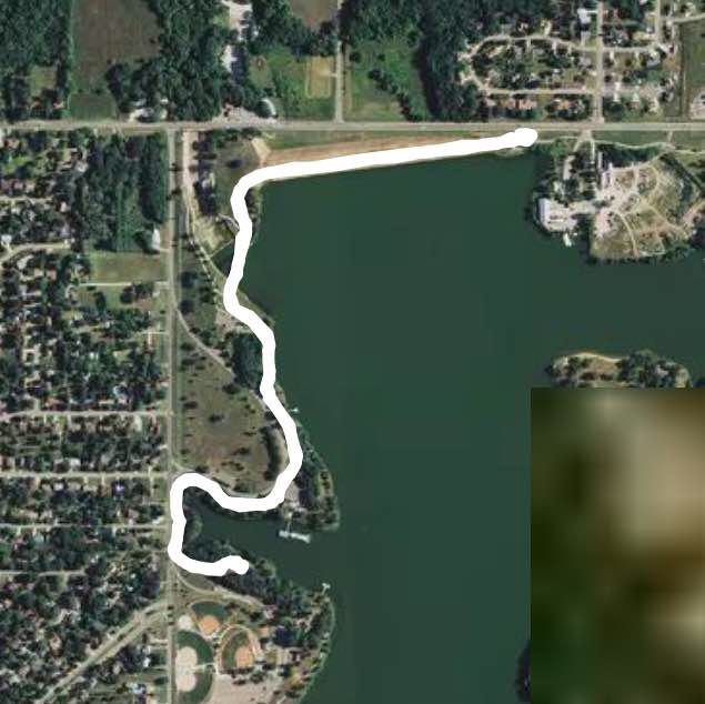 29th  walking route map in Tecumseh