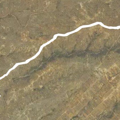 Desert walk walking route map in Todos Santos