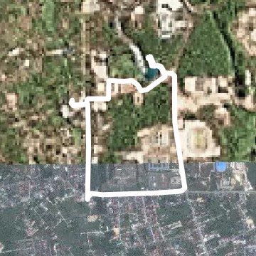 Tassels walking route map in Pekanbaru