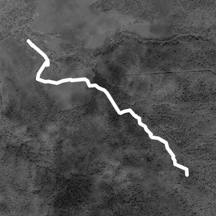 Done walking route map in Komsomol'skoe