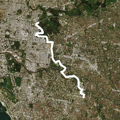  scones route walking route map in Glen Iris