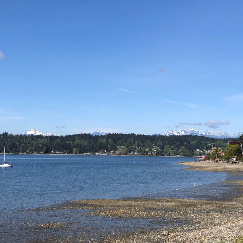 Poulsbo Liberty Bay  walking route map in Suquamish