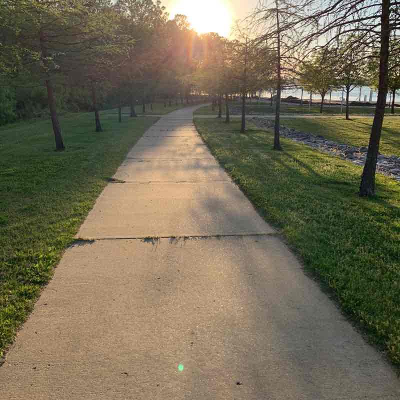 Tunica Riverpark - MS River walking route map in Tunica Resorts
