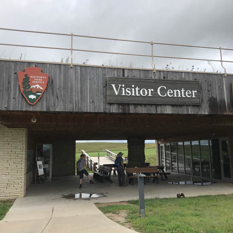 Tallgrass prairie walking route map in Strong City