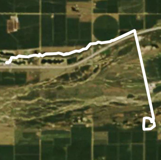 Archway to Ft Kearny Trail walking route map in Kearney