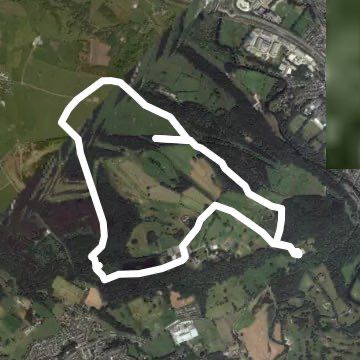 St ives walk walking route map in Bingley