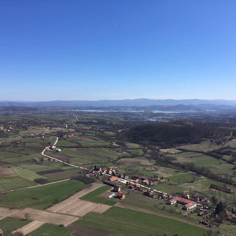 Fighter walking route map in Борач