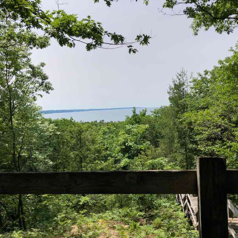 Michigan and the steep slope walking route map in Petoskey