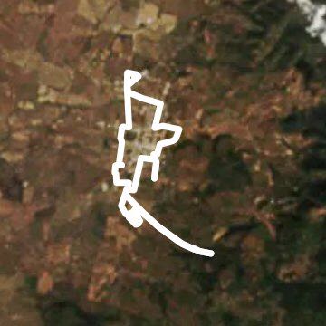 Mixtlan walking route map in Mixtlán