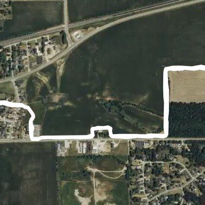 Somonauk trail walking route map in Sandwich