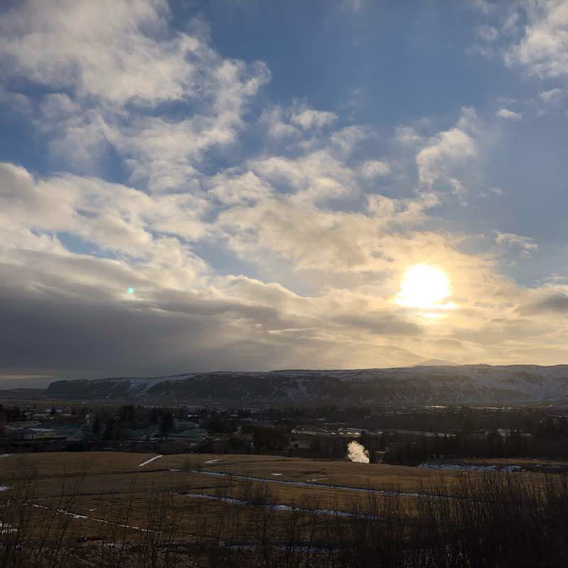 Hveragerdi, Iceland walking route map in Hveragerði
