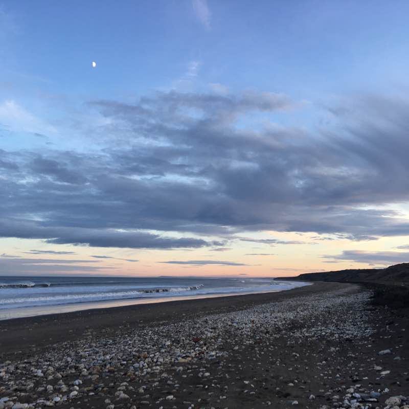 Blackhall Rocks to Horden by the beach walking route map in Blackhall Colliery