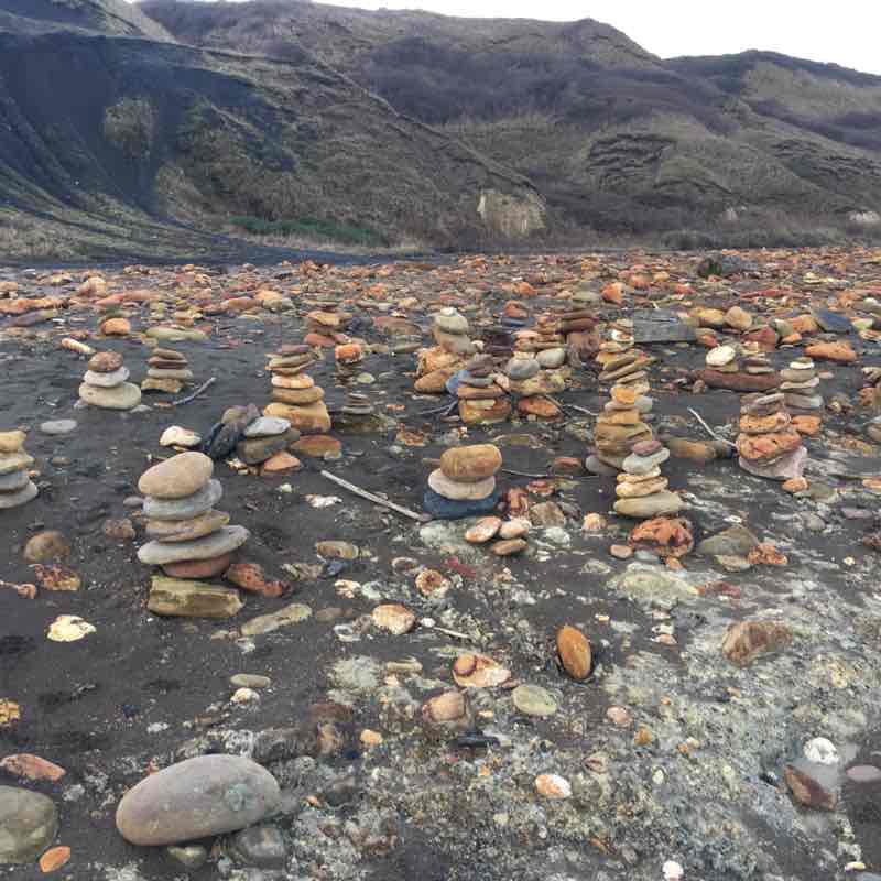 Blackhall beach 10 1 2020 walking route map in Blackhall Colliery