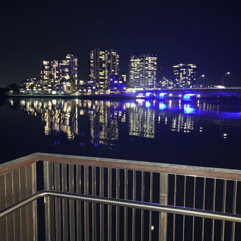 Sidney river side walking route map in Wentworth Point