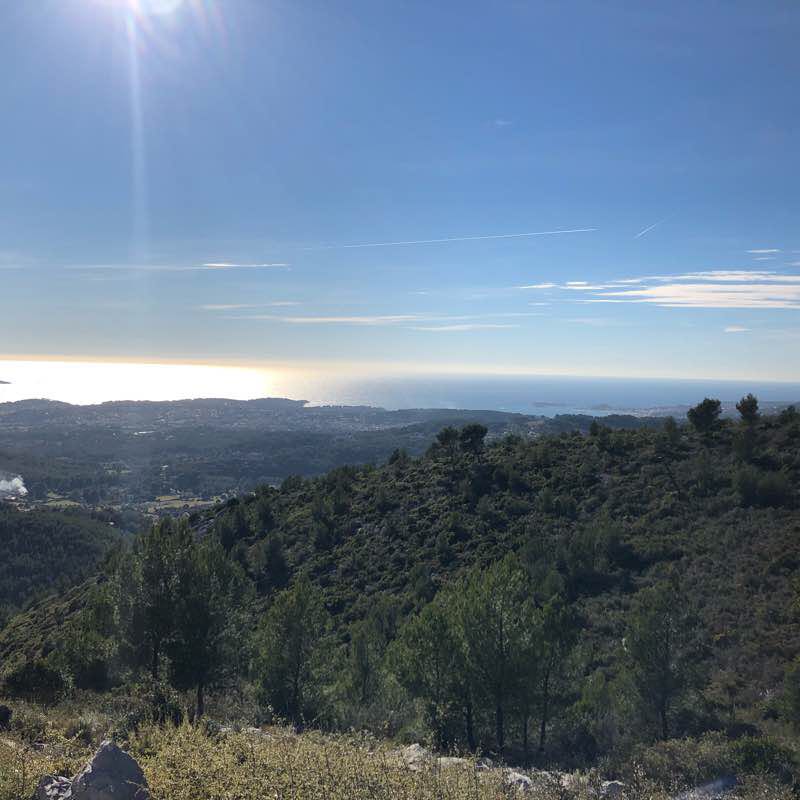 The big brain walking route map in Ollioules