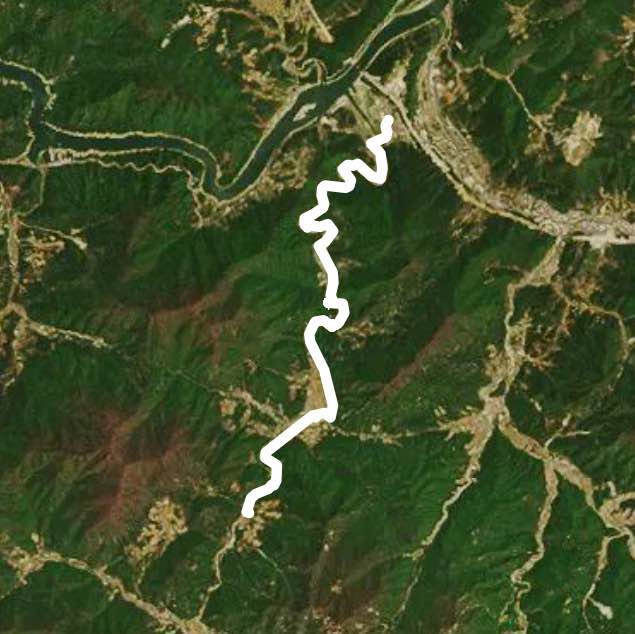 Sunamgol Eco-Friendly Path walking route map in Danyang-gun