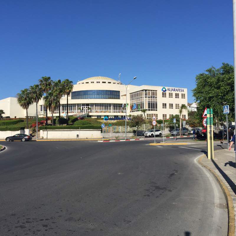 From Aljarafesa Tomares to Carrefour and back walking route map in San Juan de Aznalfarache