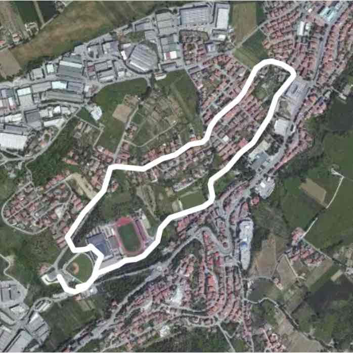 Multieventi-Atlas walking route map in Lesignano