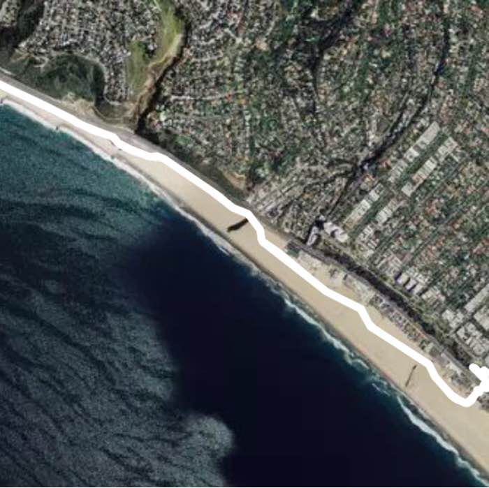 beach running/walking path