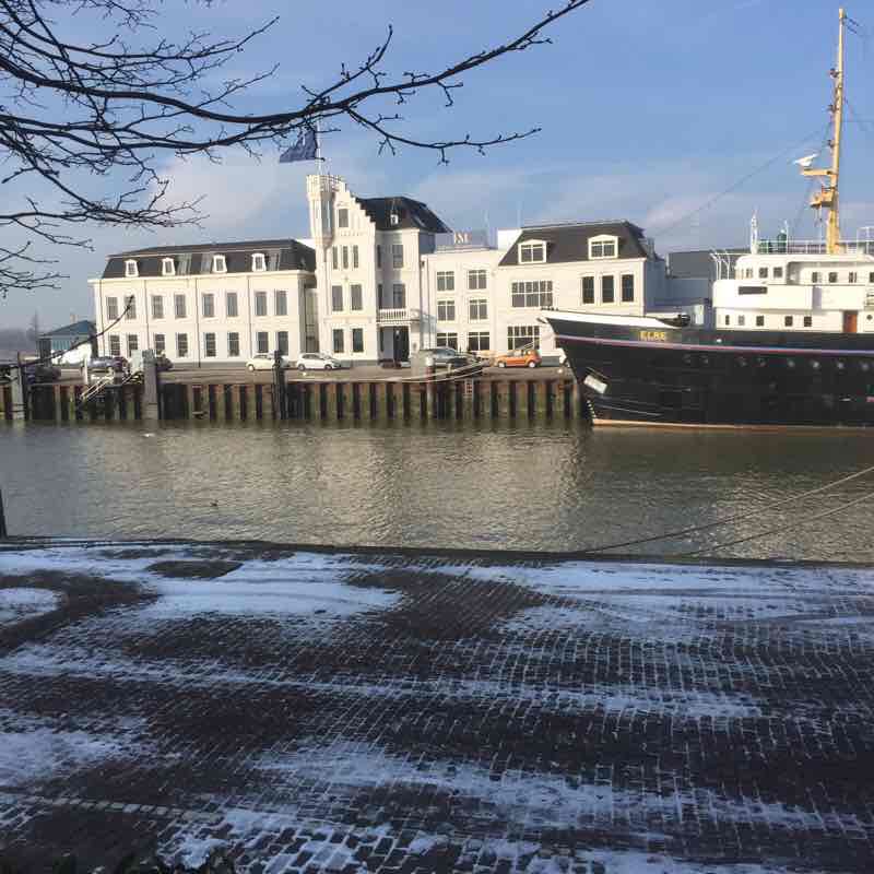 Elbe walking route map in Maassluis