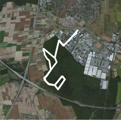 Walldorfer Waeldchen walking route map in Walldorf