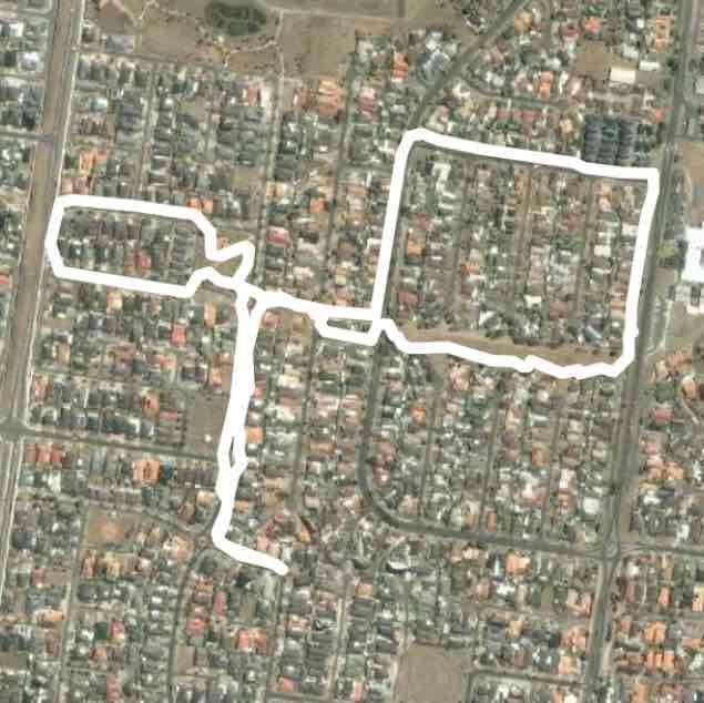 Point Cook walking route map in Seabrook