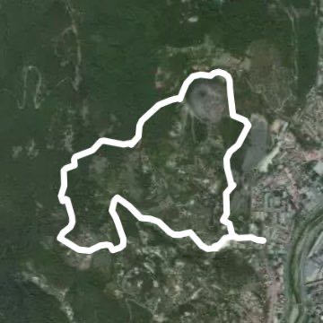 Crassier walking route map in Alès