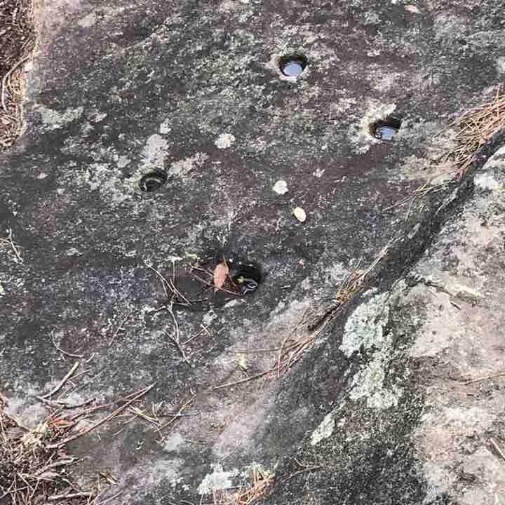 Saint Felix of straw dolmen walking route map in Anduze