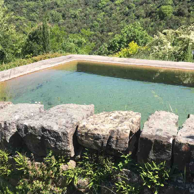 Roc La Chapelle walking route map in Thoiras