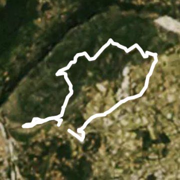 Fort Rohan walking route map in Boisset-et-Gaujac