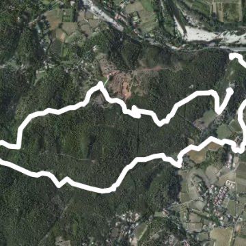 Tornac walking route map in Boisset-et-Gaujac