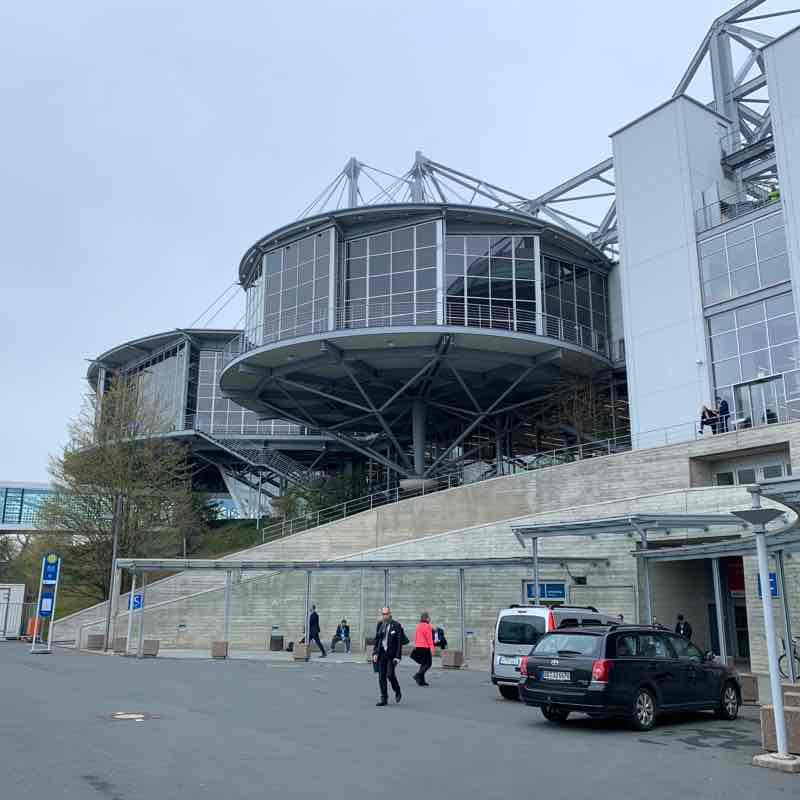 Hannover tradefair walking route map in Hannover