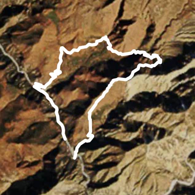 Anammar hiking circuit walking route map in Amlougui