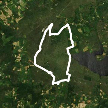 Landes and peat bogs walking route map in Brasparts