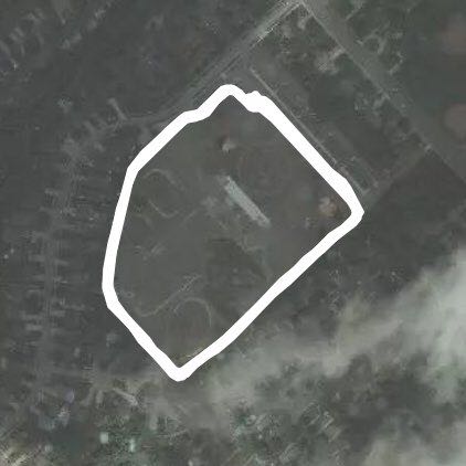 Kingston Park walking route map in Chatham