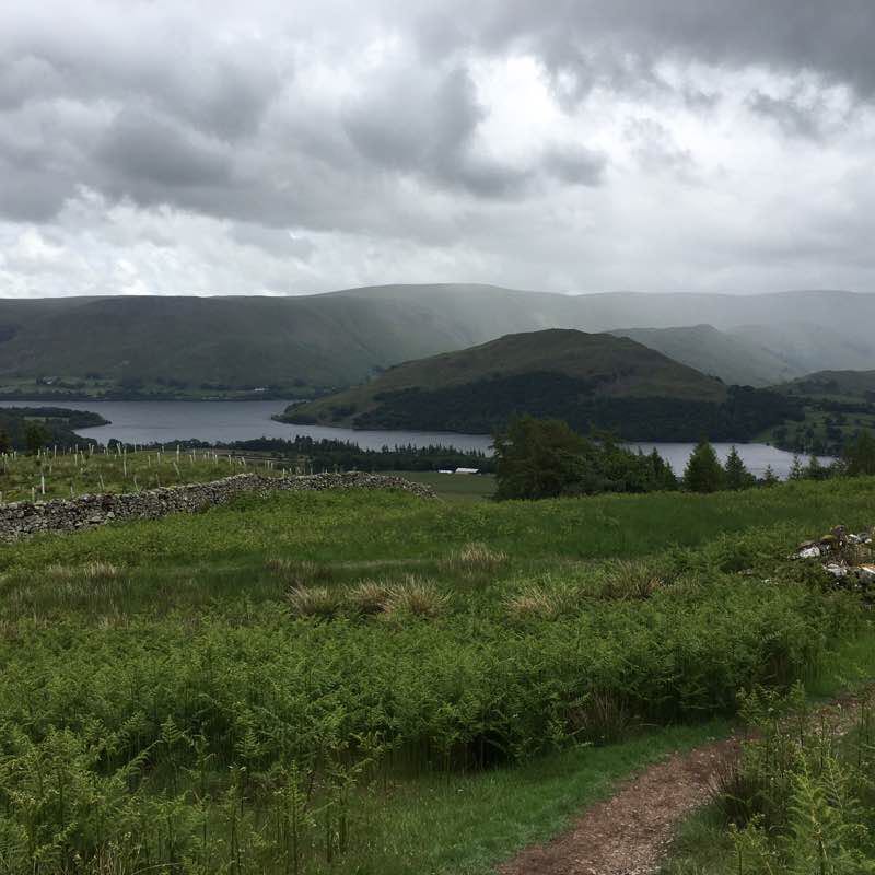 Pooley bridge to aira force walking route map in Pooley Bridge