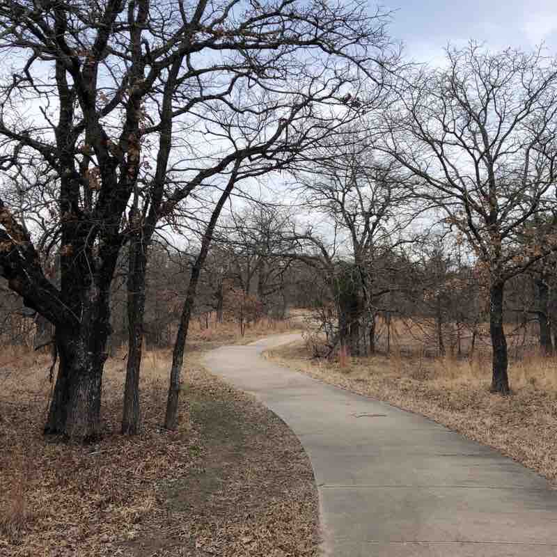 Randy Bell Scenic Trail walking route map in Pilot Point