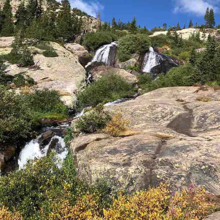 McCullough Gulch Trail walking route map in Breckenridge