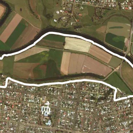 Mitchell river loop walking route map in Bairnsdale