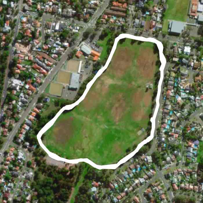 Ganons park walking route map in Peakhurst