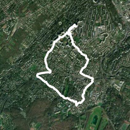 Marly walking route map in Le Port-Marly