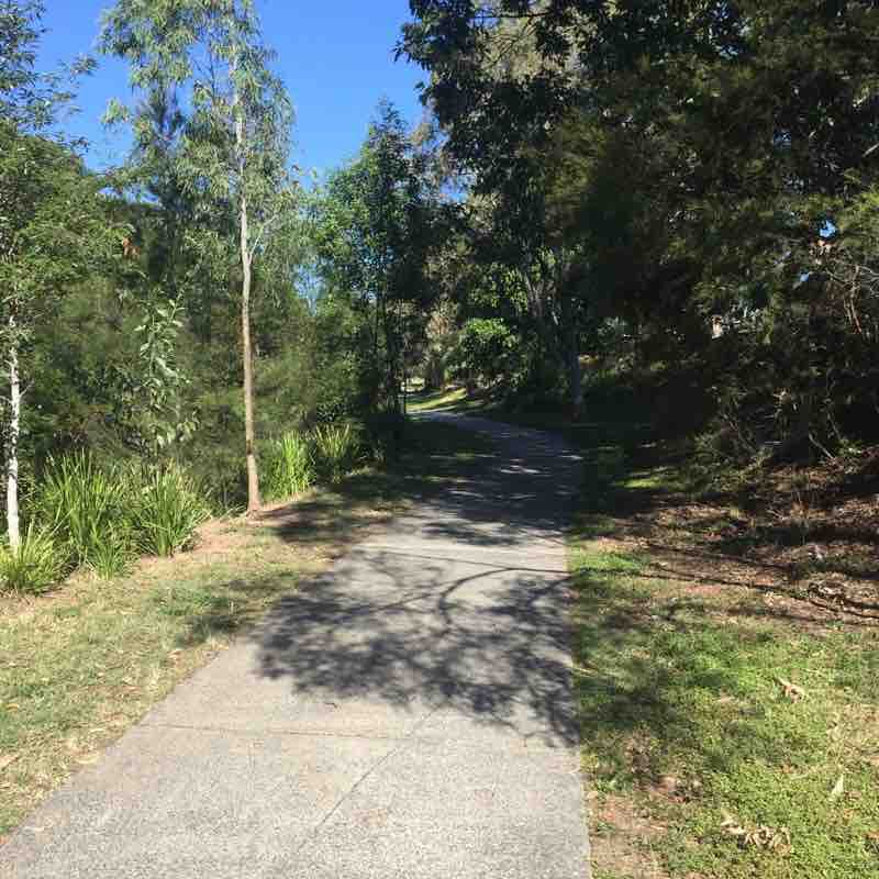 Tillack park circuit walking route map in Mansfield