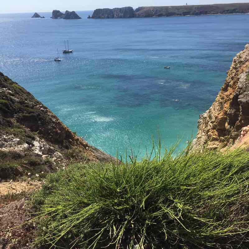 Le Pen Hir walking route map in Camaret-sur-Mer