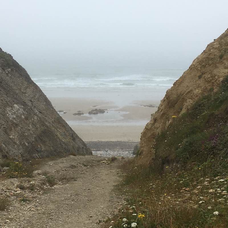Around the beaches of Lamzoz, Verya'h walking route map in Camaret-sur-Mer