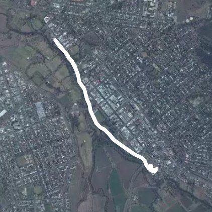 Park Run Tamworth  walking route map in Tamworth