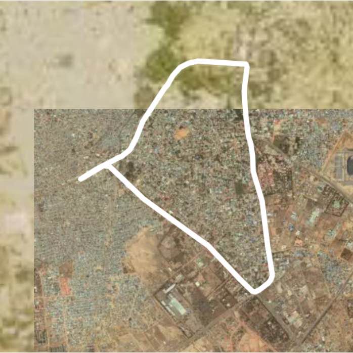Kaura / New Lay Out walking route map in Katsina
