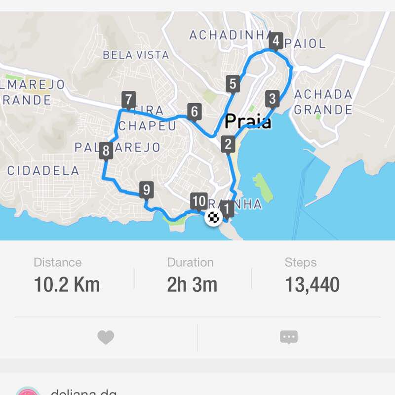 Saturday return walking route map in Dias