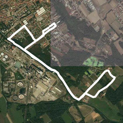 Naviglio Turbigo (MI) walking route map in Robecchetto Con Induno