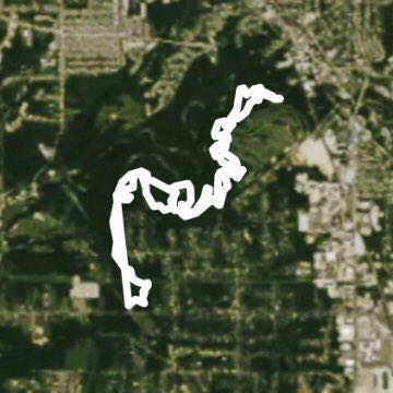 Bedford Reservation MBT walking route map in Bedford Heights