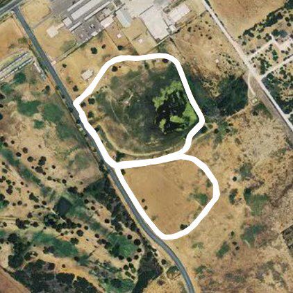 Dimmit County Recreational Park walking route map in Carrizo Springs